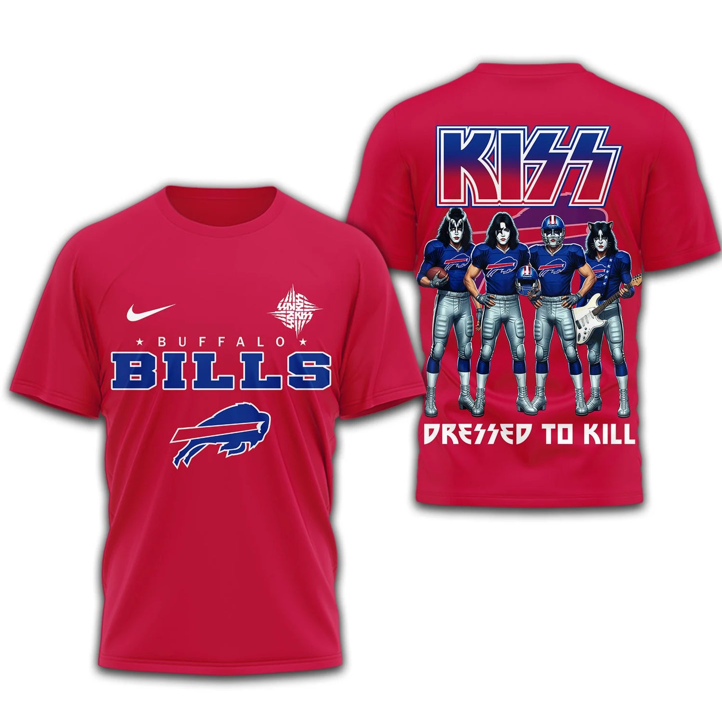 LIMITED EDITION - NEW CUSTOMIZED NFL03 BFB BUFFALO BILLS T-SHIRT | MULTIPLE COLORS AVAILABLE