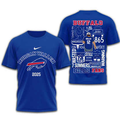 LIMITED EDITION - NEW CUSTOMIZED NFL03 BFB BUFFALO BILLS T-SHIRT | MULTIPLE COLORS AVAILABLE