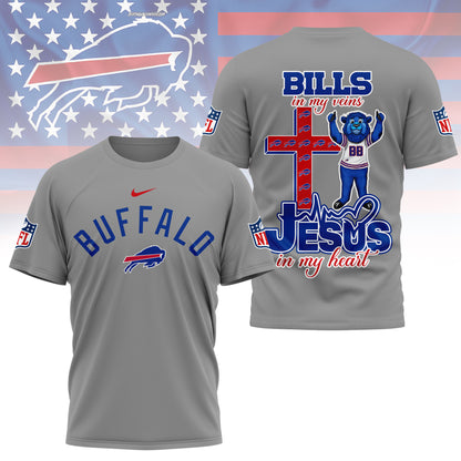 LIMITED EDITION - NEW CUSTOMIZED NFL03 BFB BUFFALO BILLS T-SHIRT | MULTIPLE COLORS AVAILABLE