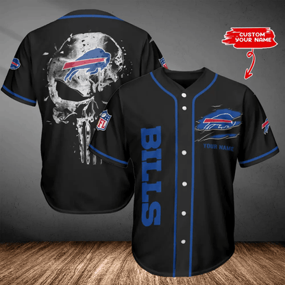 LIMITED EDITION - NEW CUSTOMIZED NFL03 BFB BUFFALO BILLS BASEBALL JERSEY
