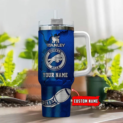 LIMITED EDITION - NEW CUSTOMIZED NFL03 BFB BUFFALO BILLS TUMBLER CUP
