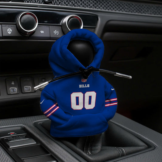 LIMITED EDITION - NEW CUSTOMIZED NFL03 BFB BUFFALO BILLS AUTOMOTIVE HOODIE SHIFT KNOB COVER