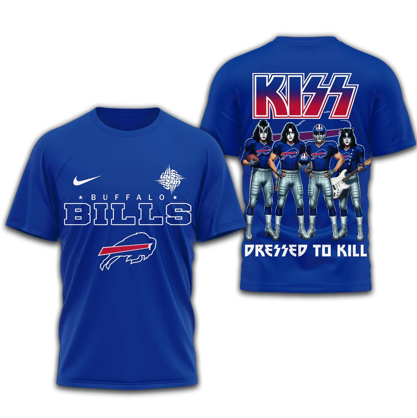 LIMITED EDITION - NEW CUSTOMIZED NFL03 BFB BUFFALO BILLS T-SHIRT | MULTIPLE COLORS AVAILABLE