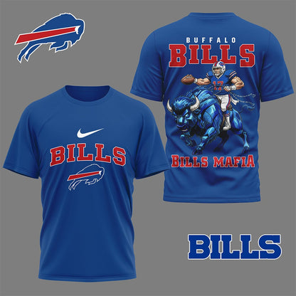 LIMITED EDITION - NEW CUSTOMIZED NFL03 BFB BUFFALO BILLS NATION GEAR 3D SHIRT