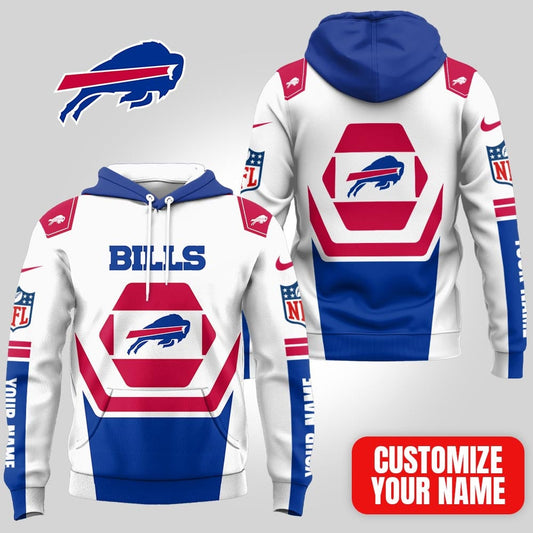 LIMITED EDITION - NEW CUSTOMIZED NFL03 BFB BUFFALO BILLS UNISEX T-SHIRT, POLO, HOODIE & JACKETS