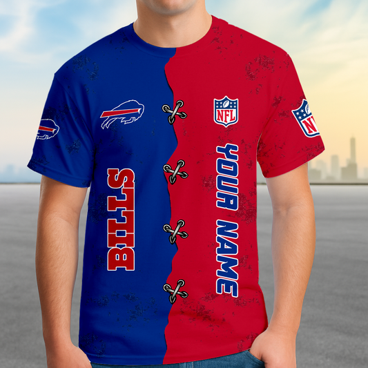 LIMITED EDITION - NEW CUSTOMIZED NFL03 BFB BUFFALO BILLS UNISEX T-SHIRT, POLO, HOODIE & JACKETS
