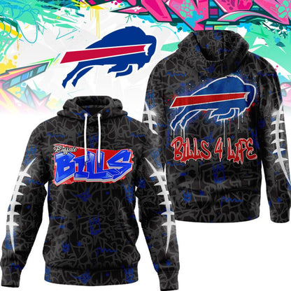 LIMITED EDITION - NEW CUSTOMIZED NFL03 BFB BUFFALO BILLS UNISEX T-SHIRT, POLO, HOODIE & JACKETS