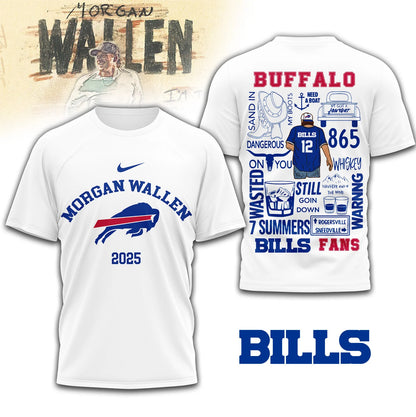 LIMITED EDITION - NEW CUSTOMIZED NFL03 BFB BUFFALO BILLS T-SHIRT | MULTIPLE COLORS AVAILABLE