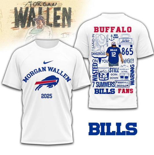 LIMITED EDITION - NEW CUSTOMIZED NFL03 BFB BUFFALO BILLS T-SHIRT | MULTIPLE COLORS AVAILABLE