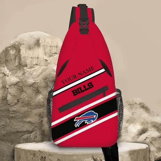 LIMITED EDITION - NEW CUSTOMIZED NFL03 BFB BUFFALO BILLS SLING BAG