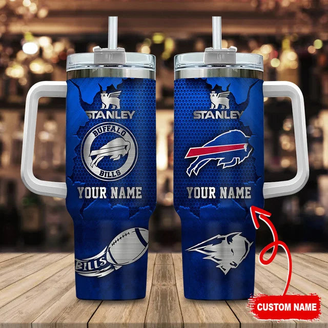 LIMITED EDITION - NEW CUSTOMIZED NFL03 BFB BUFFALO BILLS TUMBLER CUP