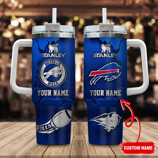 LIMITED EDITION - NEW CUSTOMIZED NFL03 BFB BUFFALO BILLS TUMBLER CUP