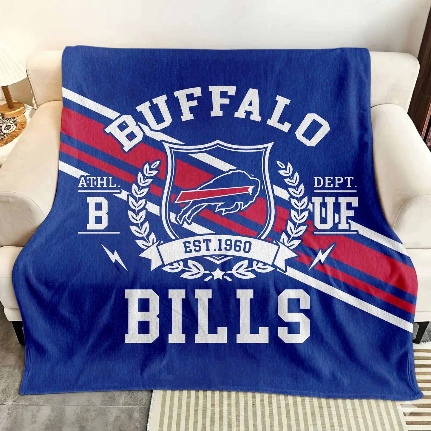 LIMITED EDITION - NEW CUSTOMIZED NFL03 BFB BUFFALO BILLS NORMAL & FLEECE BLANKET