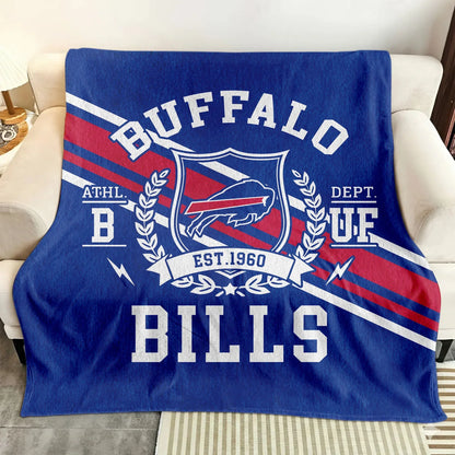 LIMITED EDITION - NEW CUSTOMIZED NFL03 BFB BUFFALO BILLS NORMAL & FLEECE BLANKET