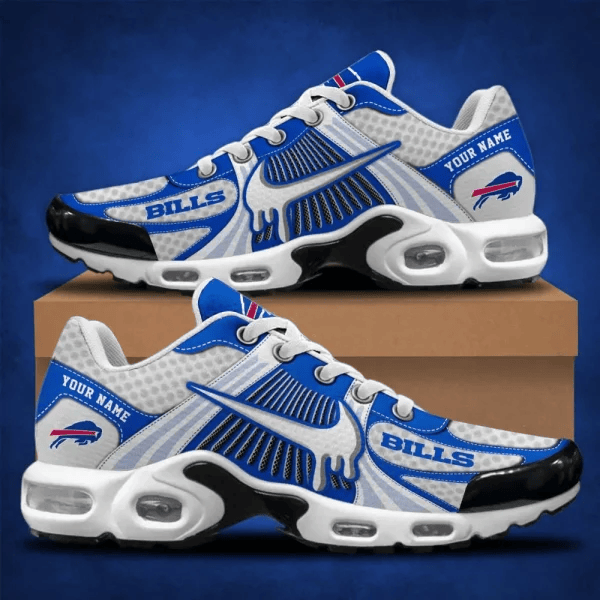 LIMITED EDITION - NEW CUSTOMIZED NFL03 BFB BUFFALO BILLS UNISEX AIR MAX PLUS SNEAKERS