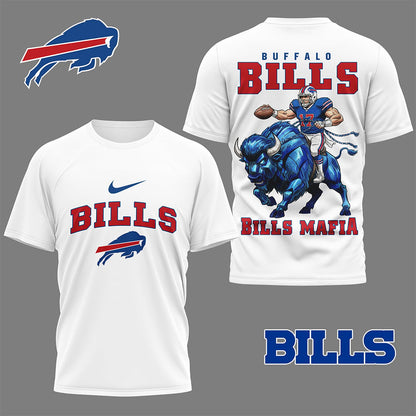 LIMITED EDITION - NEW CUSTOMIZED NFL03 BFB BUFFALO BILLS NATION GEAR 3D SHIRT