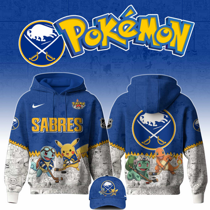 LIMITED EDITION - NEW CUSTOMIZED NHL28 BFS BUFFALO SABRES X POKÉMON T-SHIRT, SWEATSHIRT, HOODIE & ZIP HOODIE