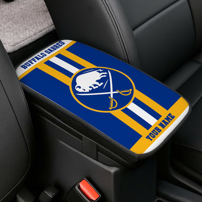 LIMITED EDITION - NEW CUSTOMIZED NHL28 BFS BUFFALO SABRES CAR ARMREST PAD COVER