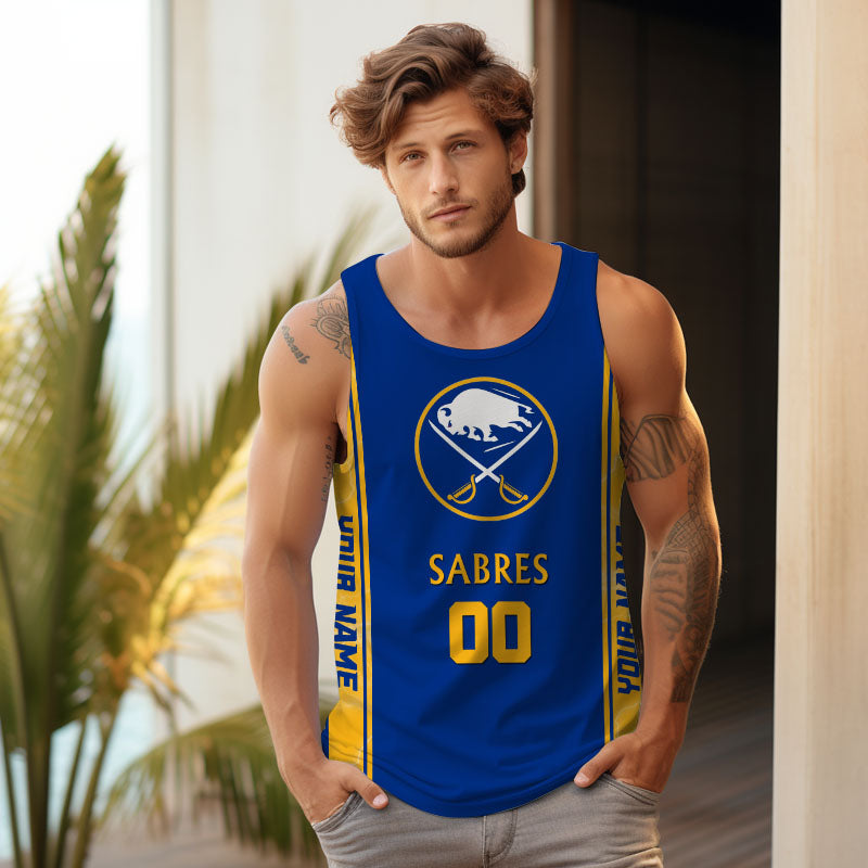 LIMITED EDITION - NEW CUSTOMIZED NHL28 BFS BUFFALO SABRES UNISEX TANK TOP