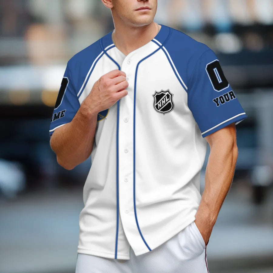 LIMITED EDITION - NEW CUSTOMIZED NHL28 BFS BUFFALO SABRES BASEBALL JERSEY