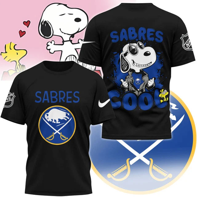 LIMITED EDITION - NEW CUSTOMIZED NHL28 BFS BUFFALO SABRES X SNOOPY T-SHIRT, SWEATSHIRT, HOODIE & ZIP HOODIE