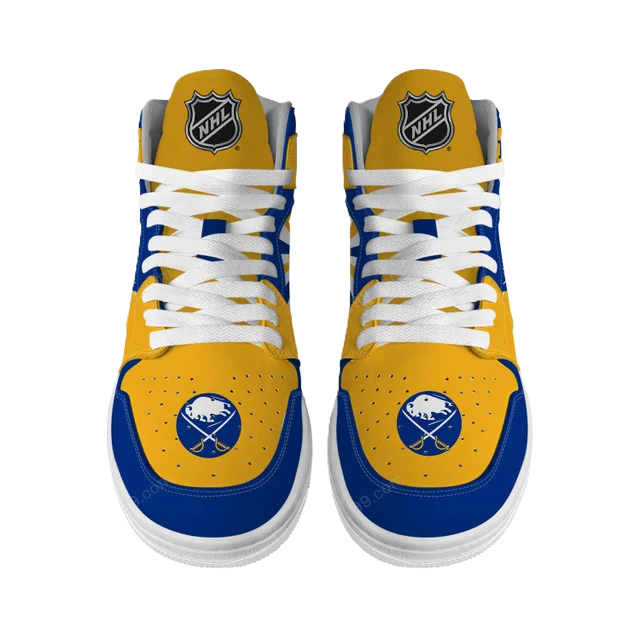 LIMITED EDITION - NEW CUSTOMIZED NHL28 BF SABRES AIR JORDAN SNEAKERS