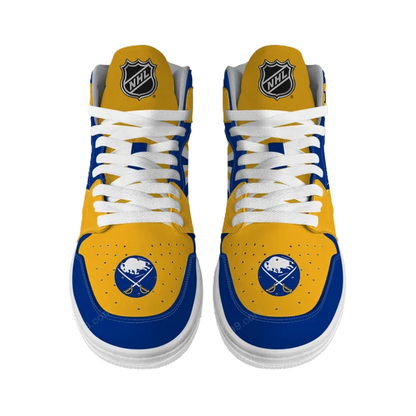 LIMITED EDITION - NEW CUSTOMIZED NHL28 BF SABRES AIR JORDAN SNEAKERS