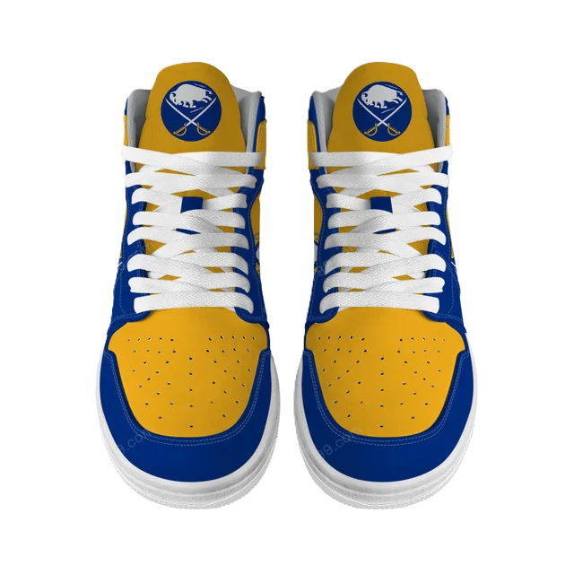 LIMITED EDITION - NEW CUSTOMIZED NHL28 BF SABRES AIR JORDAN SNEAKERS