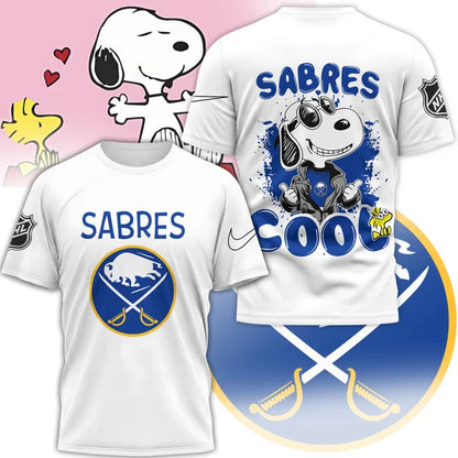 LIMITED EDITION - NEW CUSTOMIZED NHL28 BFS BUFFALO SABRES X SNOOPY T-SHIRT, SWEATSHIRT, HOODIE & ZIP HOODIE