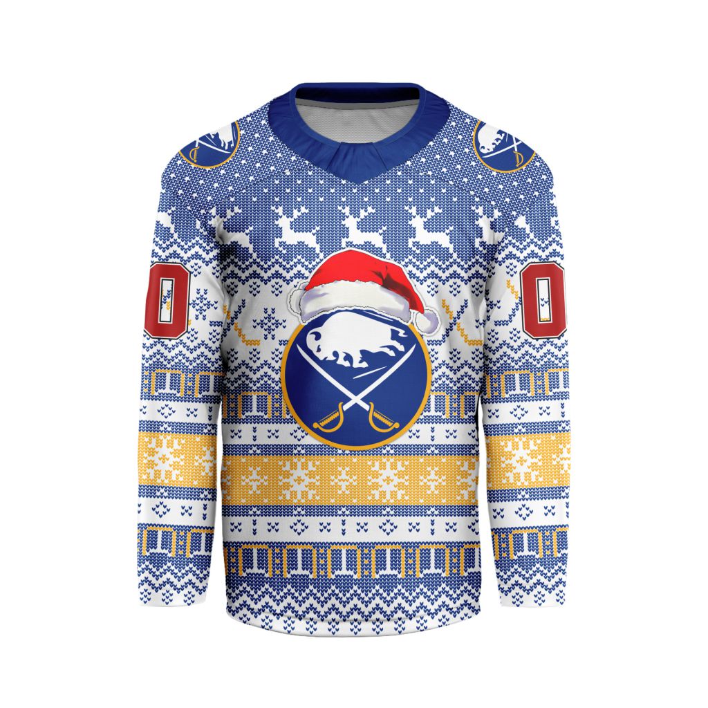LIMITED EDITION - NEW CUSTOMIZED NHL28 BFS BUFFALO SABRES LONG SLEEVED T-SHIRT