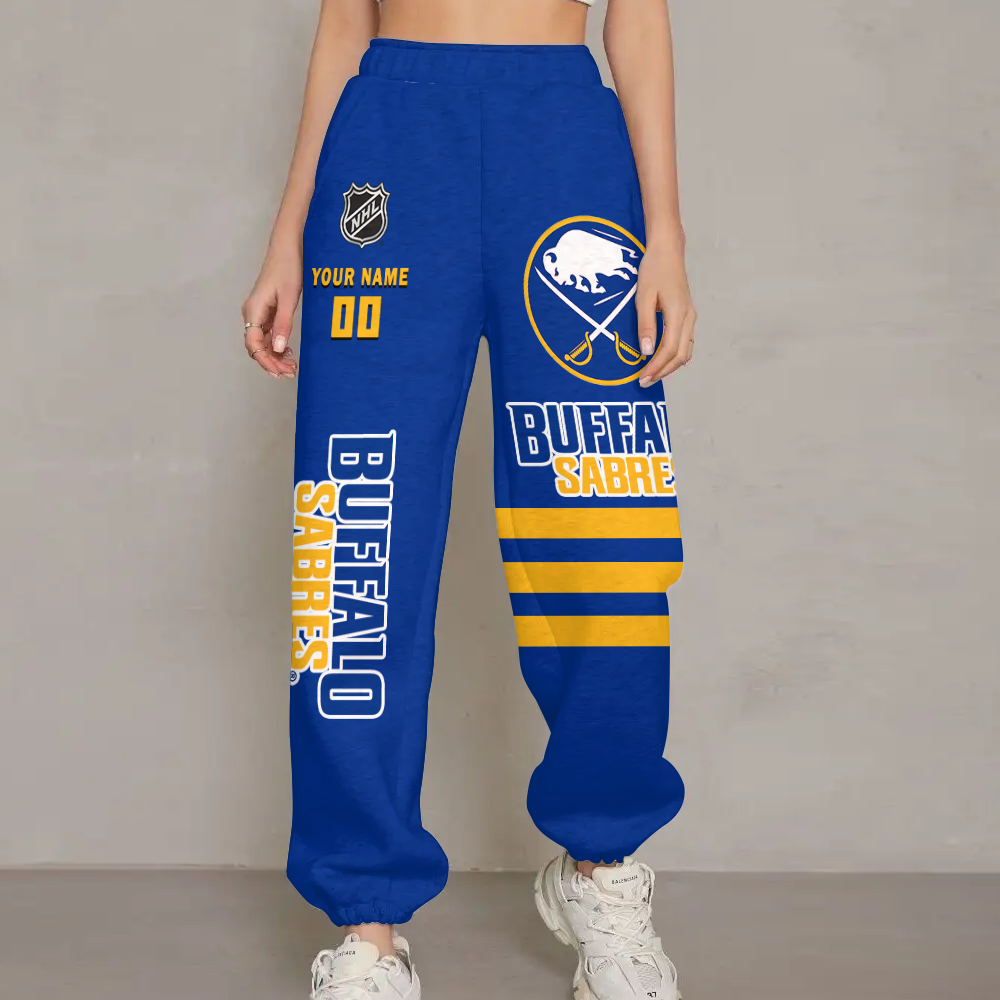 LIMITED EDITION - NEW CUSTOMIZED NHL28 BFS BUFFALO SABRES UNISEX LONG PANTS