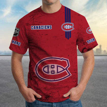 LIMITED EDITION - NEW CUSTOMIZED NHL11 MCD MONTREAL CANADIENS T-SHIRT FOR FANS