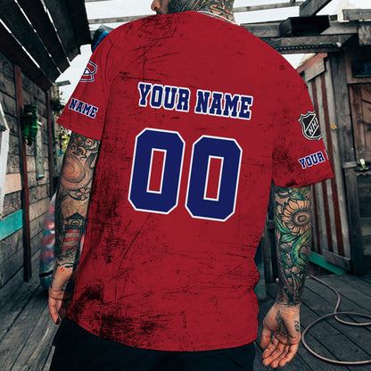 LIMITED EDITION - NEW CUSTOMIZED NHL11 MCD MONTREAL CANADIENS T-SHIRT FOR FANS