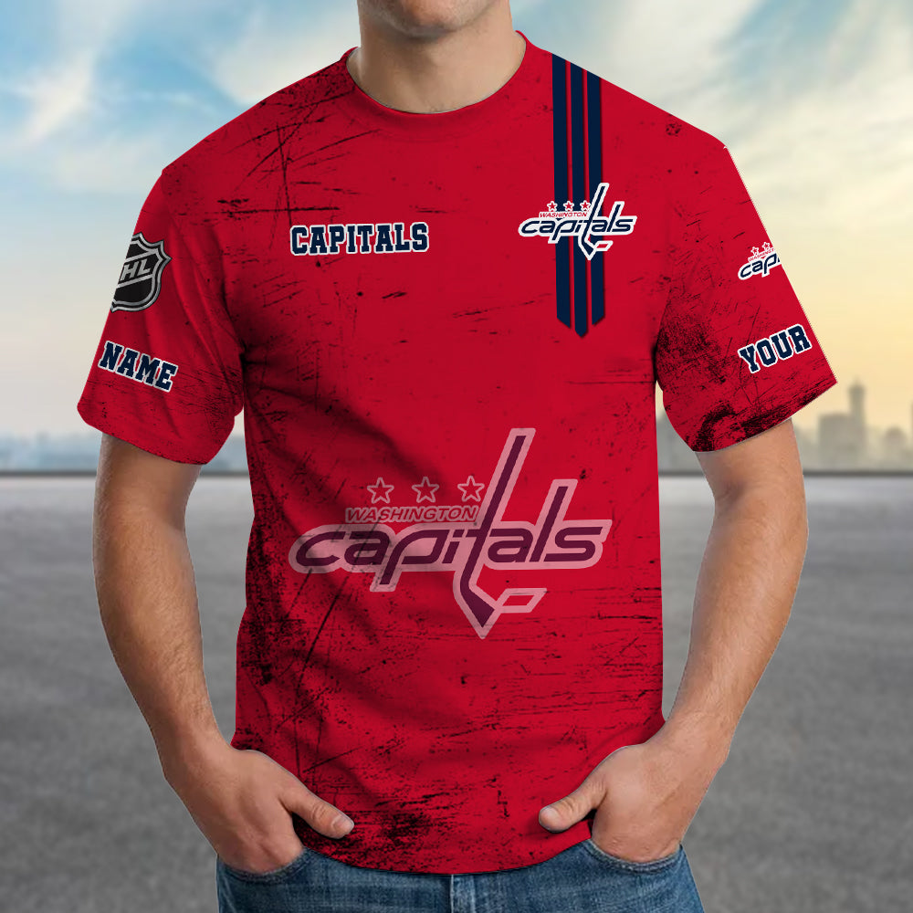 LIMITED EDITION - NEW CUSTOMIZED NHL10 WCP WASHINGTON CAPITALS T-SHIRT FOR FANS
