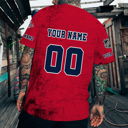 LIMITED EDITION - NEW CUSTOMIZED NHL10 WCP WASHINGTON CAPITALS T-SHIRT FOR FANS