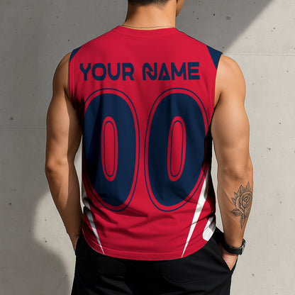 LIMITED EDITION - NEW CUSTOMIZED NHL10 WCP WASHINGTON CAPITALS TANK TOP & GYM SHIRT