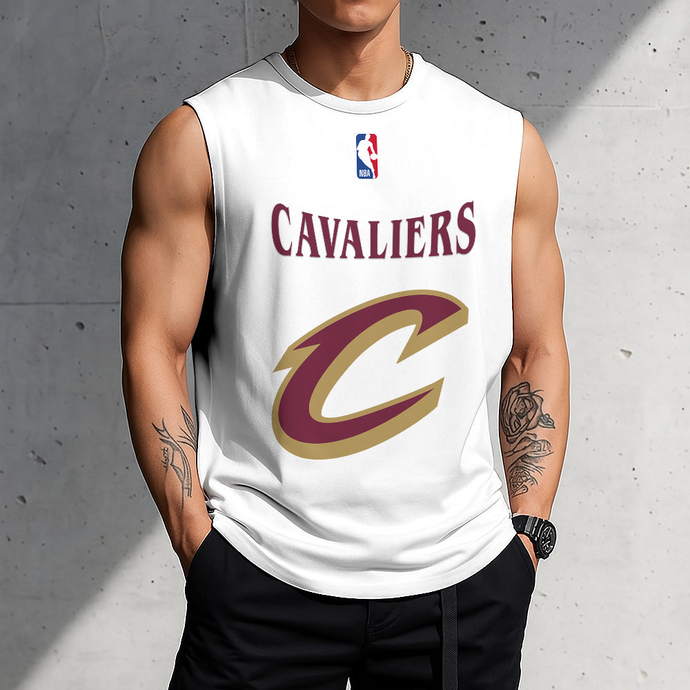 LIMITED EDITION - NEW CUSTOMIZED NBA02 CCA CLEVELAND CAVALIERS TANKTOP & GYM SHIRT