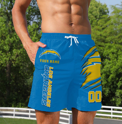 LIMITED EDITION - NEW PREMIUM NFL09 LAC LOS ANGELES CHARGERS SHORT PANTS
