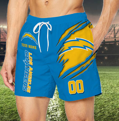 LIMITED EDITION - NEW PREMIUM NFL09 LAC LOS ANGELES CHARGERS SHORT PANTS