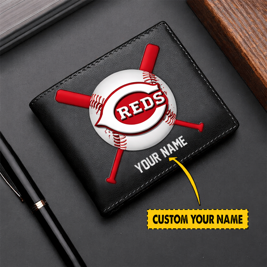 LIMITED EDITION - NEW CUSTOMIZED MLB05 CRS CINCINNATI REDS LEATHER WALLET