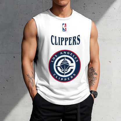 LIMITED EDITION - NEW CUSTOMIZED NBA10 LCL LOS ANGELES CLIPPERS TANKTOP & GYM SHIRT