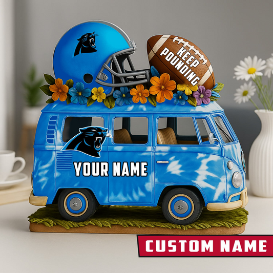 LIMITED EDITION - NEW CUSTOMIZED NFL23 CLP CAROLINA PANTHERS BUS ACRYLIC BLOCK