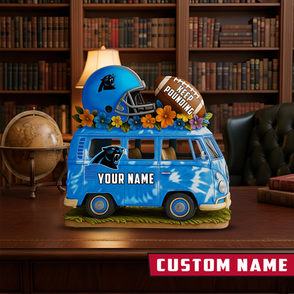 LIMITED EDITION - NEW CUSTOMIZED NFL23 CLP CAROLINA PANTHERS BUS ACRYLIC BLOCK