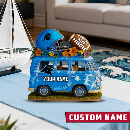 LIMITED EDITION - NEW CUSTOMIZED NFL23 CLP CAROLINA PANTHERS BUS ACRYLIC BLOCK