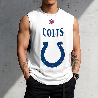 LIMITED EDITION - NEW CUSTOMIZED NFL17 IDC INDIANAPOLIS COLTS TANKTOP & GYM SHIRT