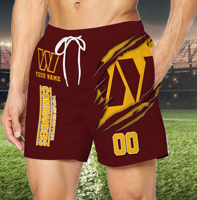 LIMITED EDITION - NEW PREMIUM NFL12 WTC WASHINGTON COMMANDERS SHORT PANTS