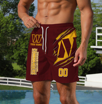 LIMITED EDITION - NEW PREMIUM NFL12 WTC WASHINGTON COMMANDERS SHORT PANTS