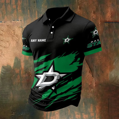 LIMITED EDITION - NEW CUSTOMIZED NHL15 DLS DALLAS STARS POLO SHIRT