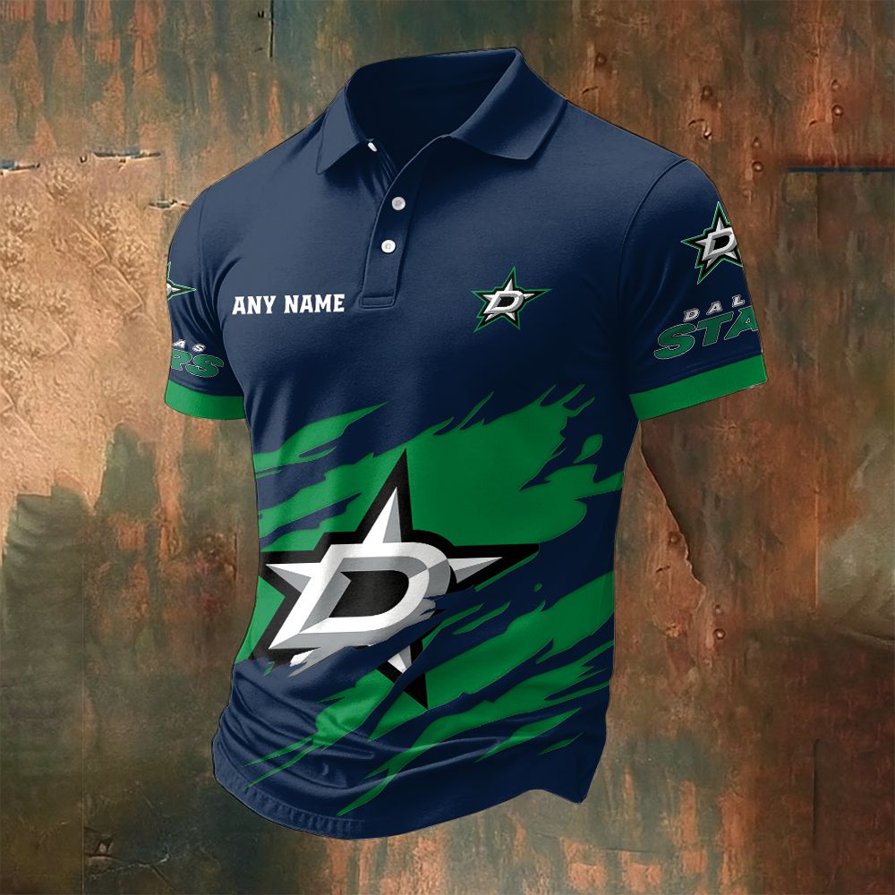 LIMITED EDITION - NEW CUSTOMIZED NHL15 DLS DALLAS STARS POLO SHIRT