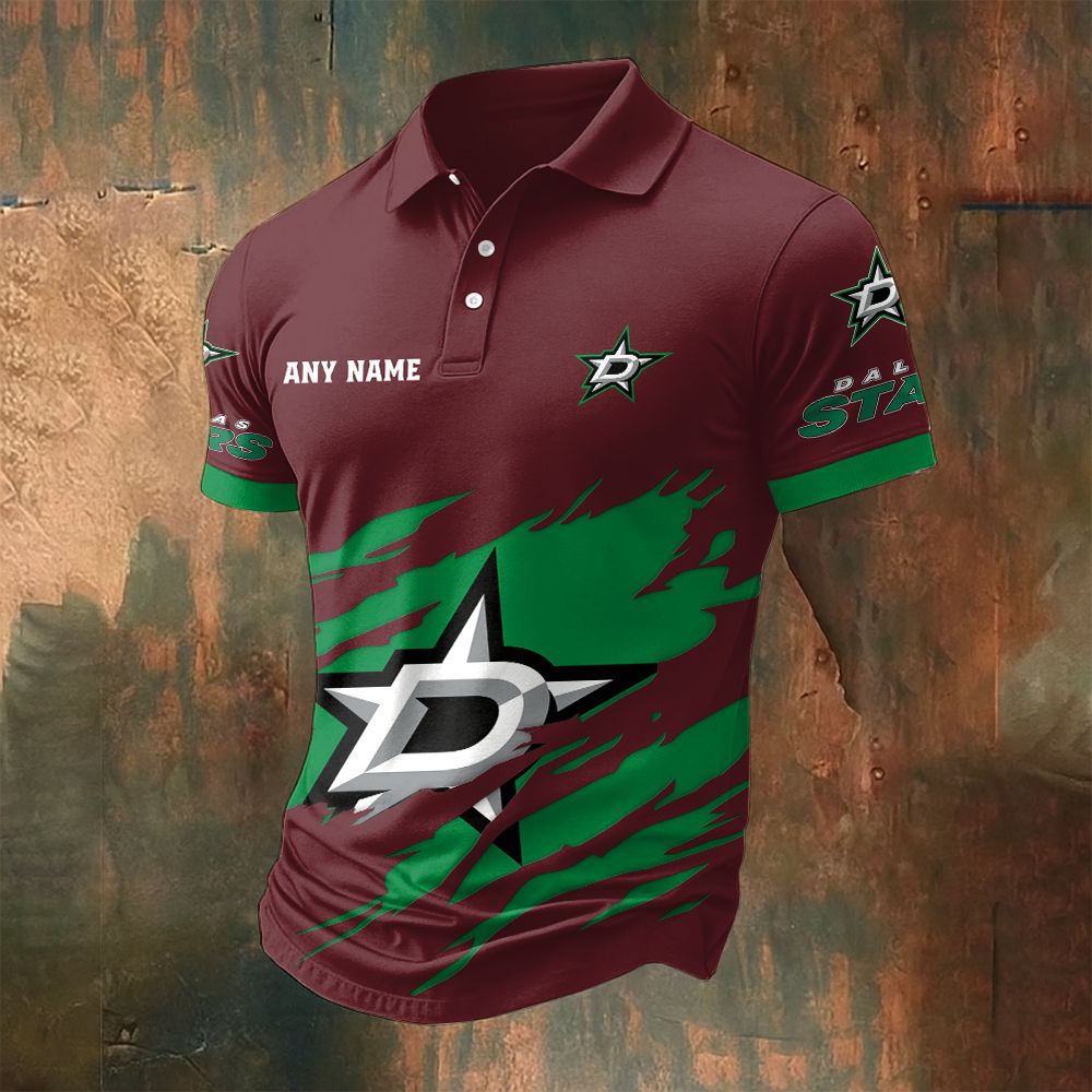 LIMITED EDITION - NEW CUSTOMIZED NHL15 DLS DALLAS STARS POLO SHIRT